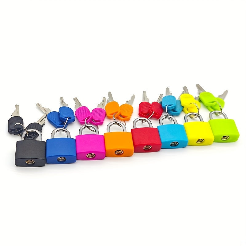 1pc Portable Small Color Plastic Lock Luggage Padlock