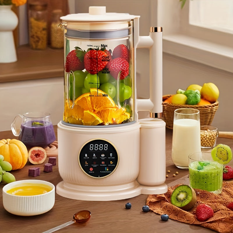 1pc 1500ml High-Capacity Electric Juicer for Soy Milk and More - Perfect for 2-8 People