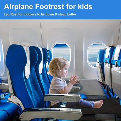 Anti-Slip Airplane Footrest for Kids - Portable Travel Bed with Airplane Seat Extender - Perfect for Toddlers and Babies - Soft and Comfortable - Ideal for Airplane Travel