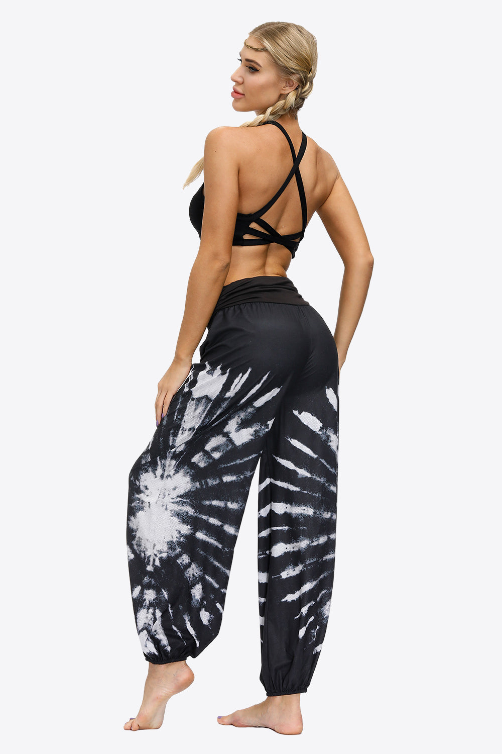 Exotic Style Printed Ruched Pants