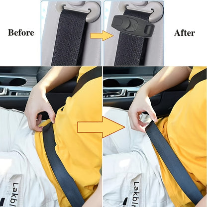 Upgrade Your Car Seatbelt with a Universal Shoulder Neck Strap Positioner Lock Clip - Perfect for Adults, Kids, and Pregnant Women!