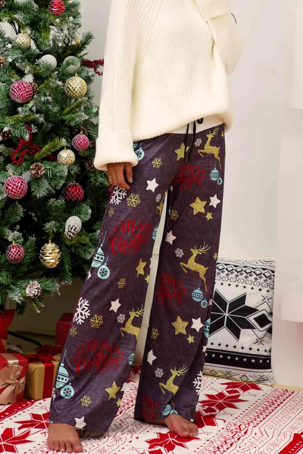 Pantalon droit de Noël