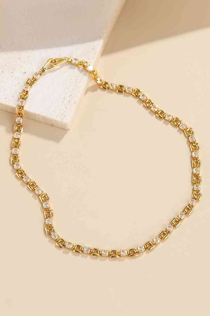 Collier en cuivre à décor de Zircon