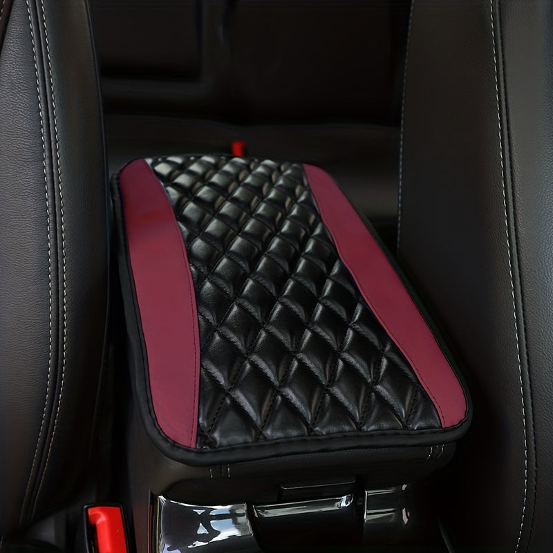 Upgrade Your Car Interior with this 1pc Sponge and PU Leather Armrest Pad Cover!