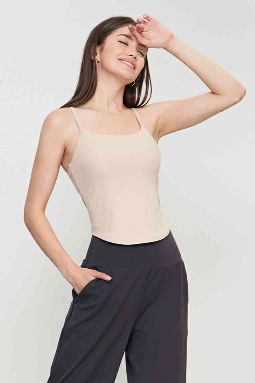 Curved Hem Sports Cami