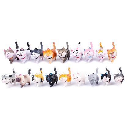 9pcs Adorable Cat Car Decoration Dolls - Perfect Automotive Center Console Toy & Gift Idea!