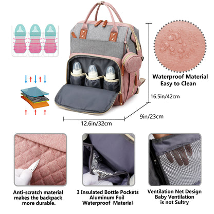 Le sac pour bébé parfait : imperméable, multifonctionnel et doté d'une station à langer - Le cadeau essentiel ultime pour le nouveau-né ! 