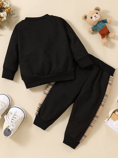 Baby Bear Graphic Sweatshirt and Joggers Set