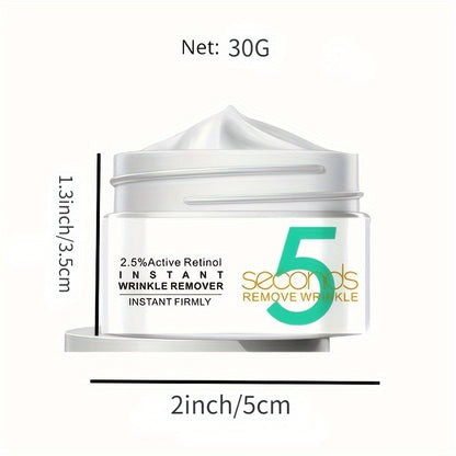 5 Seconds Wrinkle Remover Face Cream,Keep Skin Moist And Smooth, Increase Skin Elastictiy, Fit For Skin Maintenance, Ideal For Gift, For Women Daily Skin Care