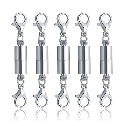 5-Pack Magnetic Clasp & Lobster Connectors - Perfect for Necklace & Bracelet DIY Jewelry!