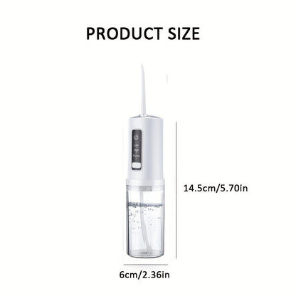 230ml Rechargeable Portable Floss Irrigator - 4-in-1 Oral Irrigator with 3 Modes for Daily Teeth Care - Perfect for Men and Women - Keep Your Teeth Clean and Healthy