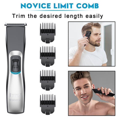 USB Rechargeable Cordless Hair Clipper and Beard Trimmer - Effortlessly Trim Your Hair and Beard with Precision and Comfort