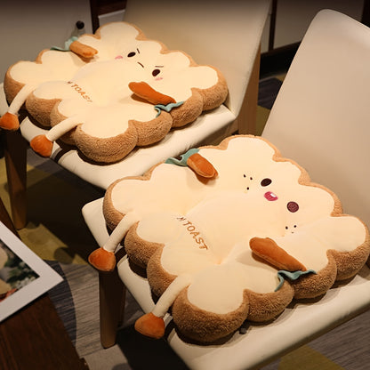 1pc Comfortable Cartoon Toast Seat Cushion - Perfect Anti-Fatigue Pillow for Kids' Home & Office Seating!