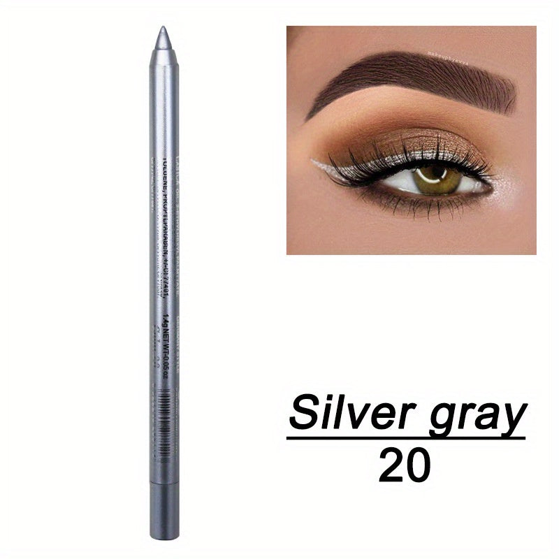 14-Color Eyeliner Palette: Highly Pigmented Pearly Shimmer & Metallic Finishes for Smokey Punk Gothic Look & Long-Lasting Waterproof Stick