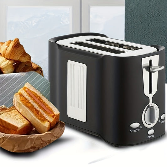 2 Slice Toaster: Quick & Even Results Every Time - Wide Slots, Drop-Down Crumb Tray & Stainless Steel - Perfect for Any Size Bread!