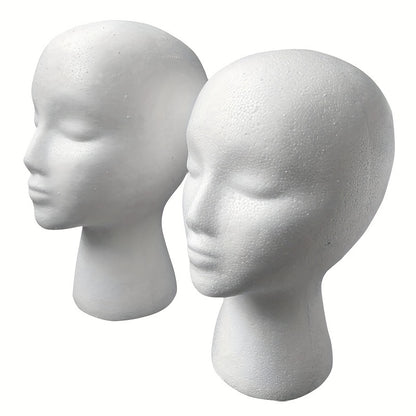 1pc Foam Mannequin Head, Foam Mannequin Head Model Hat Wig Jewelry Holder Shop Display Stand