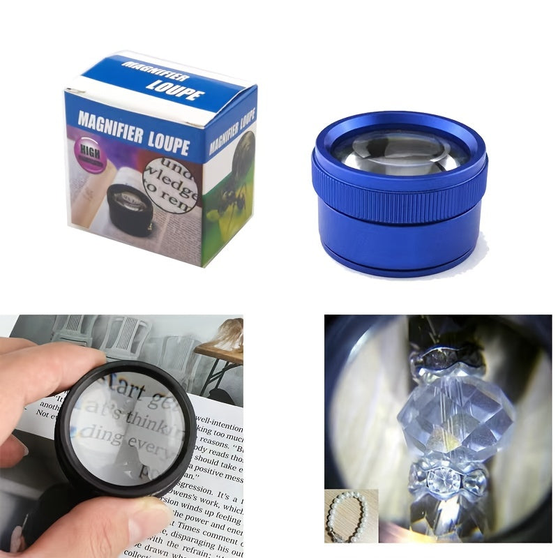 30X Portable Pocket Magnifier Glass - High Magnification Loupe for Coin, Stamps, Watch Repair & Jewellery Inspection