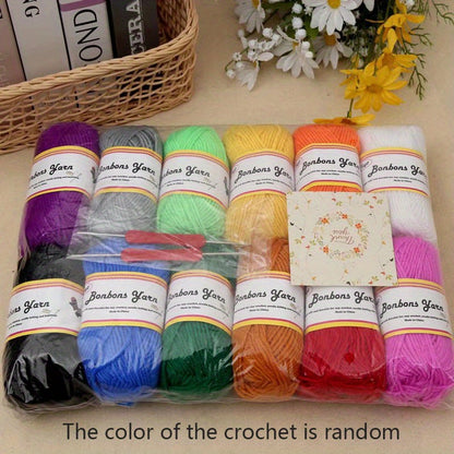 12 rouleaux de fil de chaque couleur – Parfait pour le tricot, l'artisanat fait à la main et plus encore. 