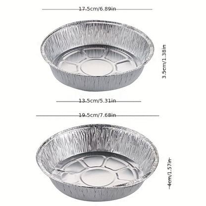 50pcs Aluminum Foil Pans For Air Fryers And Ovens, Tin Foil Paper Liners, Baking Trays, Greaseproof Tinfoil Bowls, Produced By Tkachun Technology