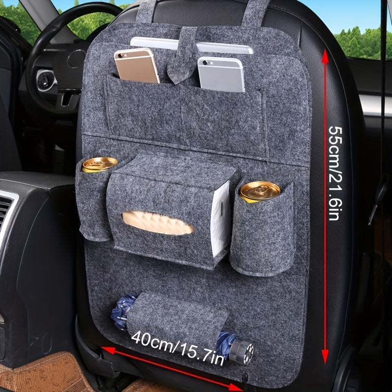 Upgrade Your Car with This All-in-One Rear Seat Organizer & Tablet Holder!