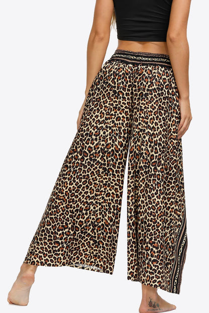 Split Wide Leg Long Pants