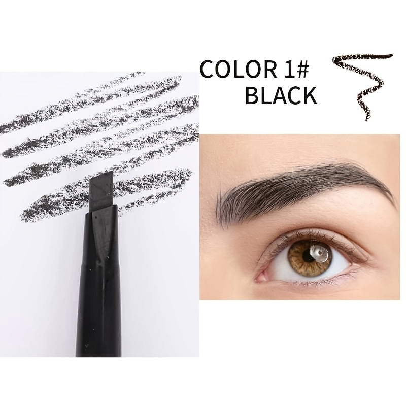 5 Colors Natural Makeup Eyebrow Pencil - Double Heads, Waterproof & Long-Lasting - Easy Ware Eyebrow Pen With Brush