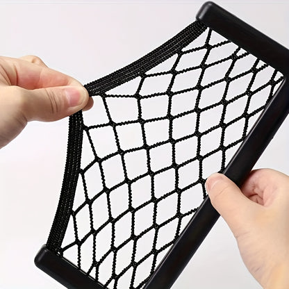 2pcs Car Mobile Phone Wallet Card Glasses Sunglasses Storage Net Bib Inner Storage Storage Bag Storage Grid