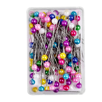 100pcs/Box Round Pearl Dressmaking Pins - Perfect for Weddings, Corsages & Florists!