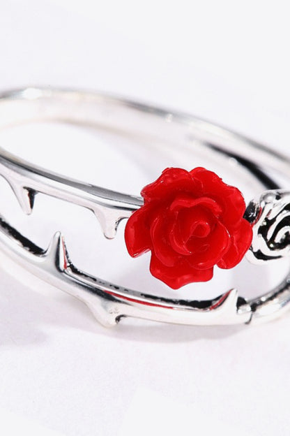 Bague en alliage de zinc rose