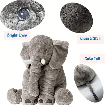 16 InchesBig Elephant Stuffed Animal Plush Toy, Cute Grey Elephant Toy