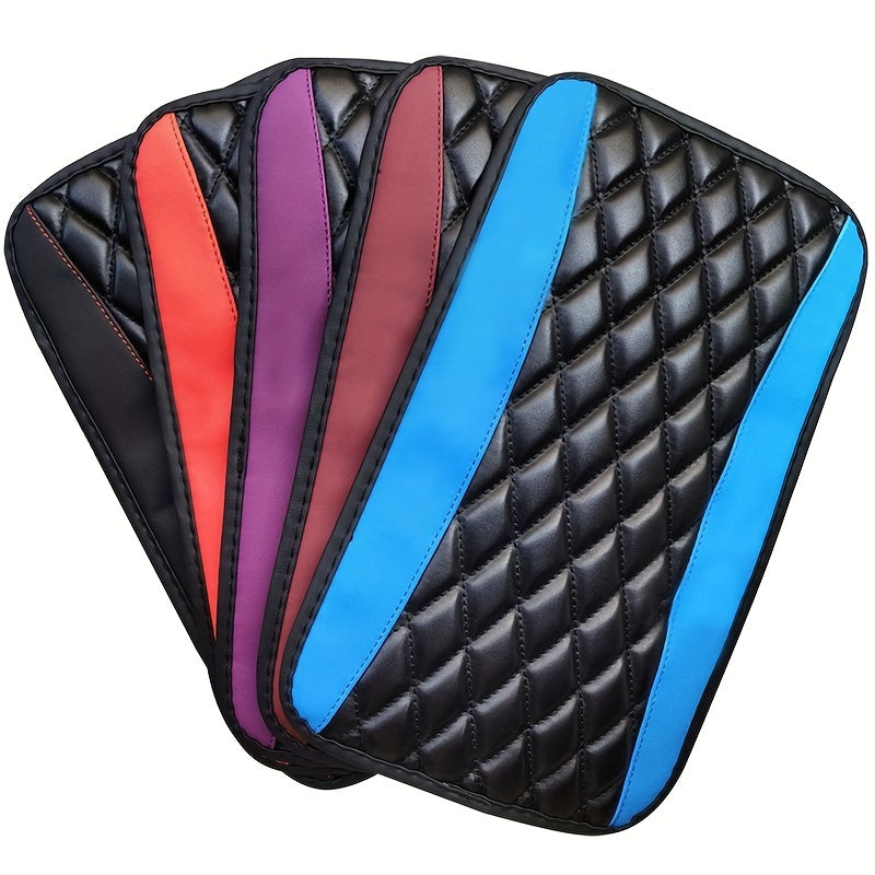 Upgrade Your Car Interior with this 1pc Sponge and PU Leather Armrest Pad Cover!