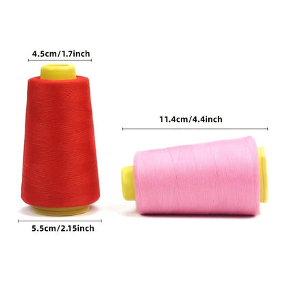 1pc Sewing Thread 3000 Yards 402/S, Polyester Thread For Sewing Embroidery Machine, Quilting, Hand Sewing