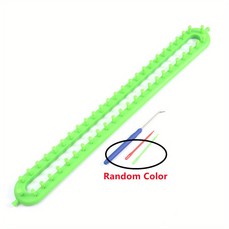 1Set Rectangle DIY Knitting Loom Scarf Sweater Hat Shawl Stitching Knit Sewing Tools Handmade Craft Weaving Braiding Tool