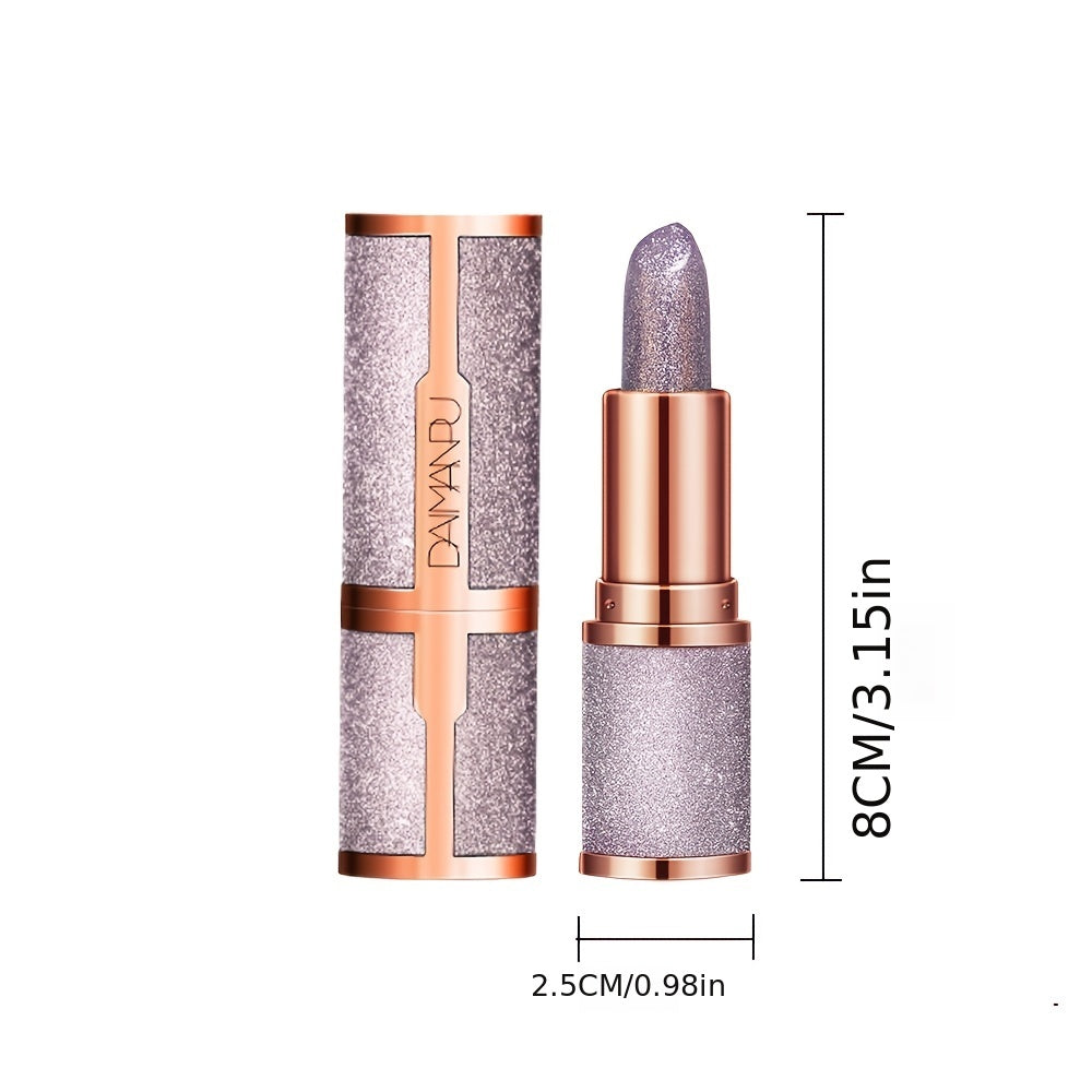 Waterproof Long-Lasting Matte Velvet Liquid Lipstick with Glitter and Color-Changing Temperature Effect