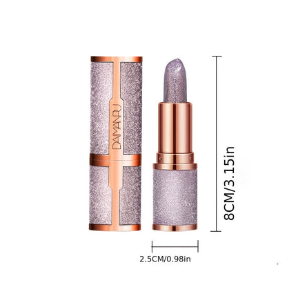 Waterproof Long-Lasting Matte Velvet Liquid Lipstick with Glitter and Color-Changing Temperature Effect