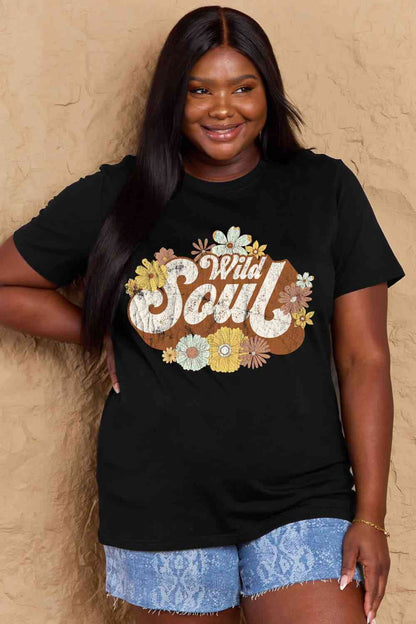 Simply Love Full Size WILD SOUL Graphic Cotton T-Shirt