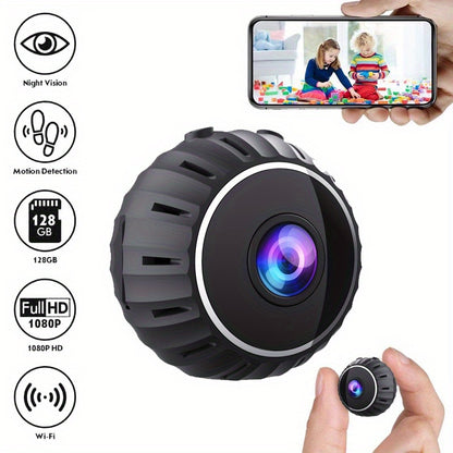 X10 WiFi Mini Camera with Night Vision, HD Webcam, 1080p Video Recording, Motion Detection, and Home Security Surveillance