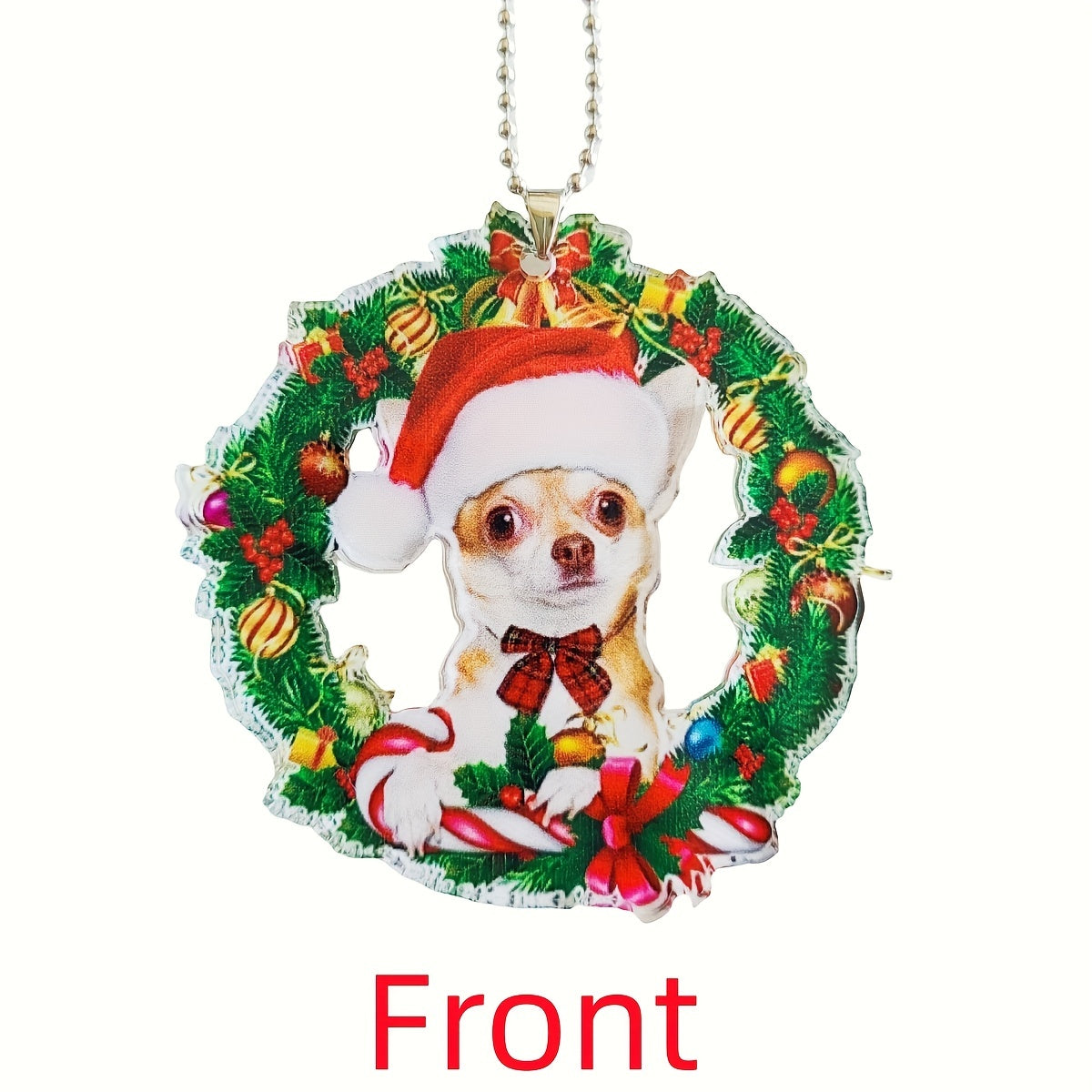 1pc New Creative Christmas Stocking Gloves Garland Cute Puppy Acrylic Car Hanging Decorations Halloween Christmas Tree Ornaments Home Decorations