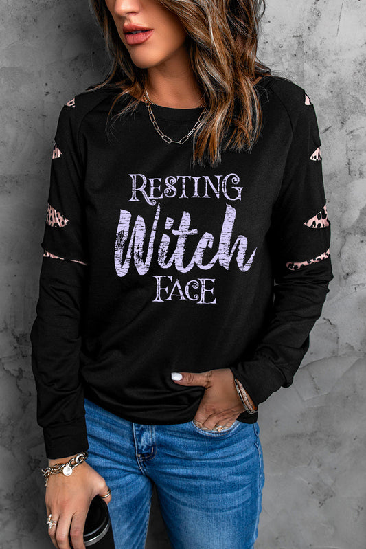 VISAGE DE SORCIÈRE AU REPOS Sweatshirt graphique