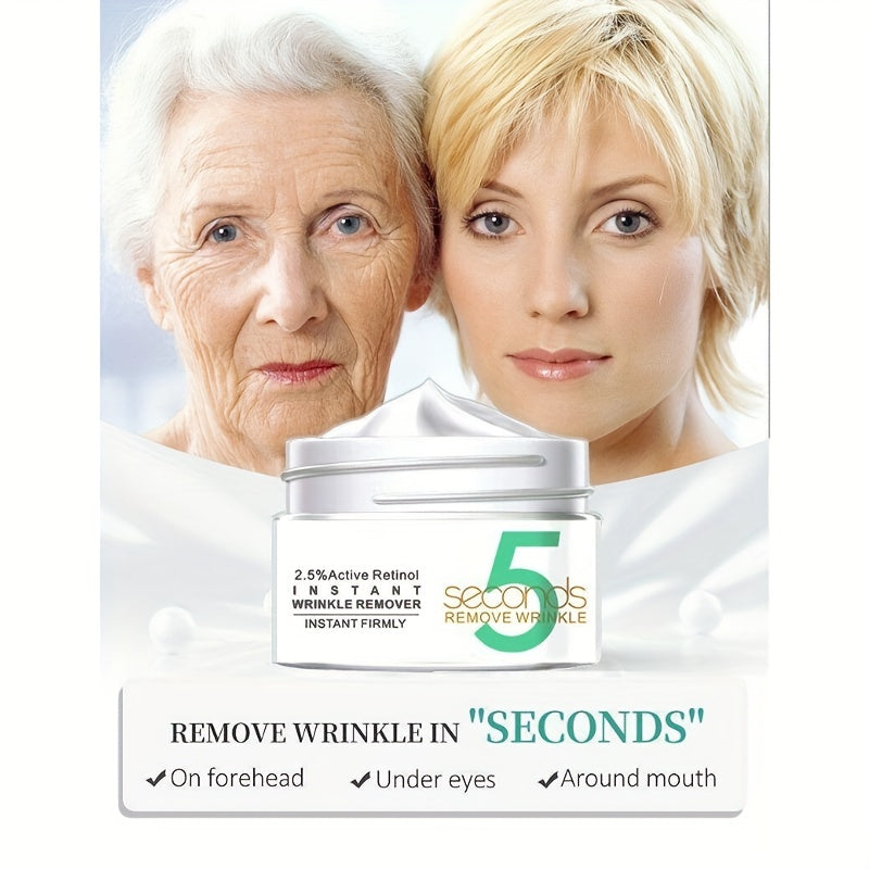 5 Seconds Wrinkle Remover Face Cream,Keep Skin Moist And Smooth, Increase Skin Elastictiy, Fit For Skin Maintenance, Ideal For Gift, For Women Daily Skin Care