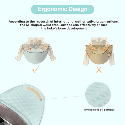 Tabouret de taille pour porte-bébé, porte-sac à dos pour bébé, pour enfant, tout-petit, nourrisson, nouveaux parents 