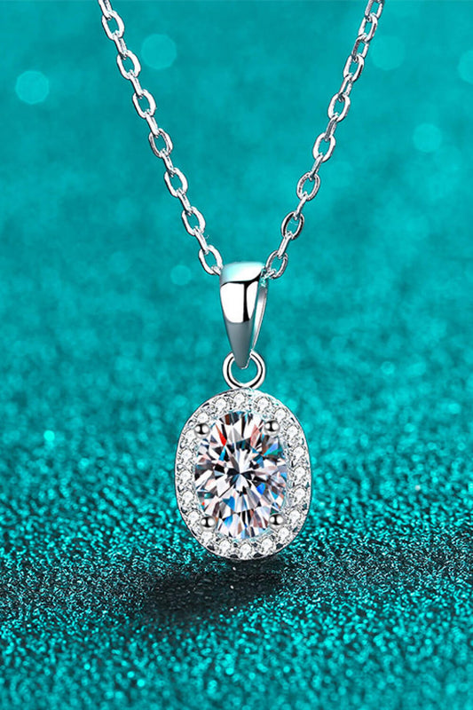 Collier avec pendentif en moissanite Be The One de 1 carat