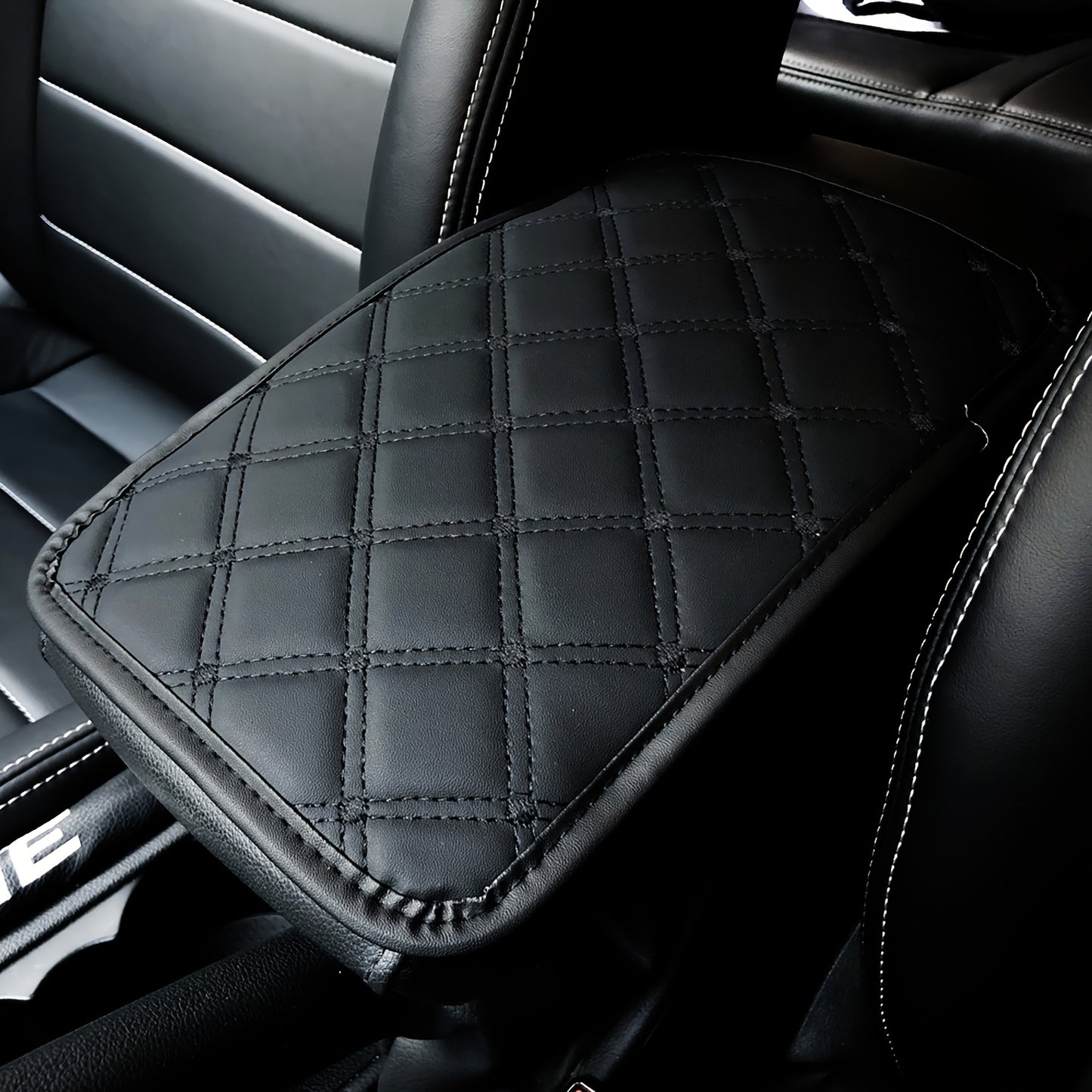 Upgrade Your Car Comfort with this Universal Artificial Leather Car Armrest Mat!