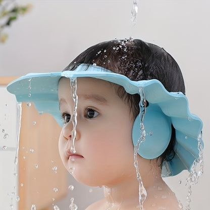 L'heure du bain de bébé rendue plus facile : artefact de lavage de tête pour enfants, bonnet de shampoing et protection des oreilles ! 