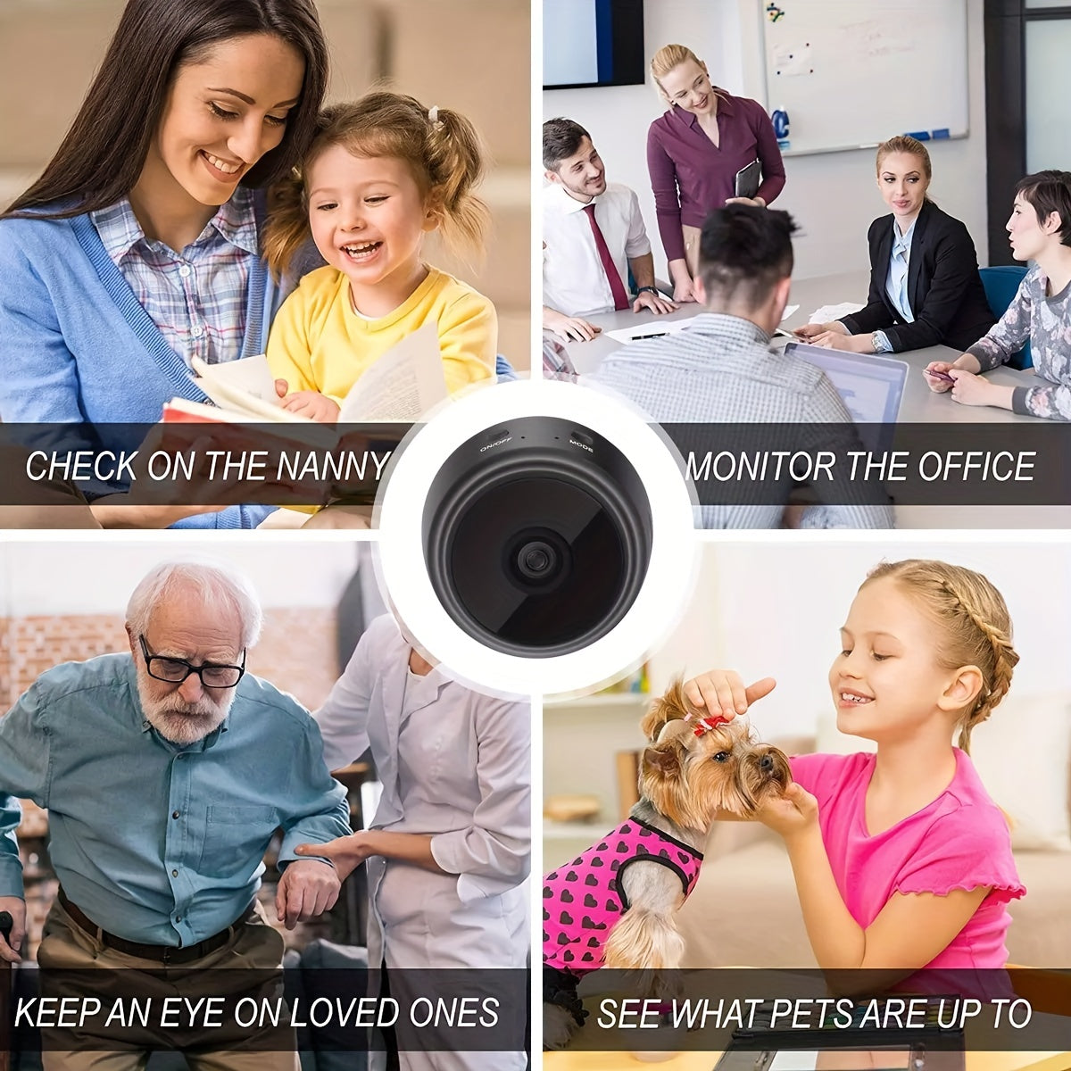 1ps Mini Smart HD Camera: Monitor Your Home From Anywhere, Anytime!