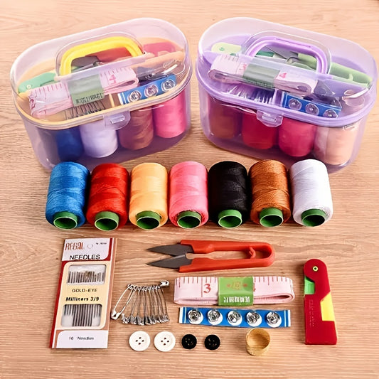 45pcs Sewing Box Set Large Household Sewing Repair Tool Storage Portable Sewing Sewing Sewing Kit