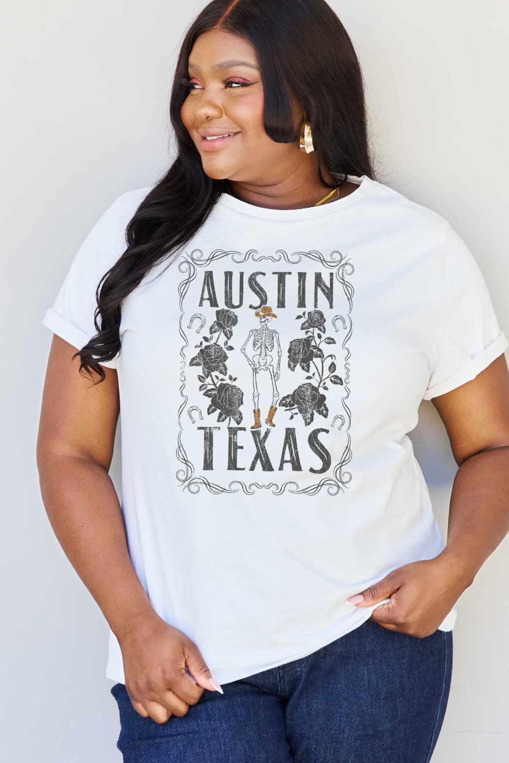 Simply Love Full Size AUSTIN  TEXAS Graphic Cotton T-Shirt