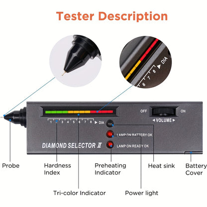 1pc Portable Professional Diamond Tester for Jewelry Identification and Hardness Testing