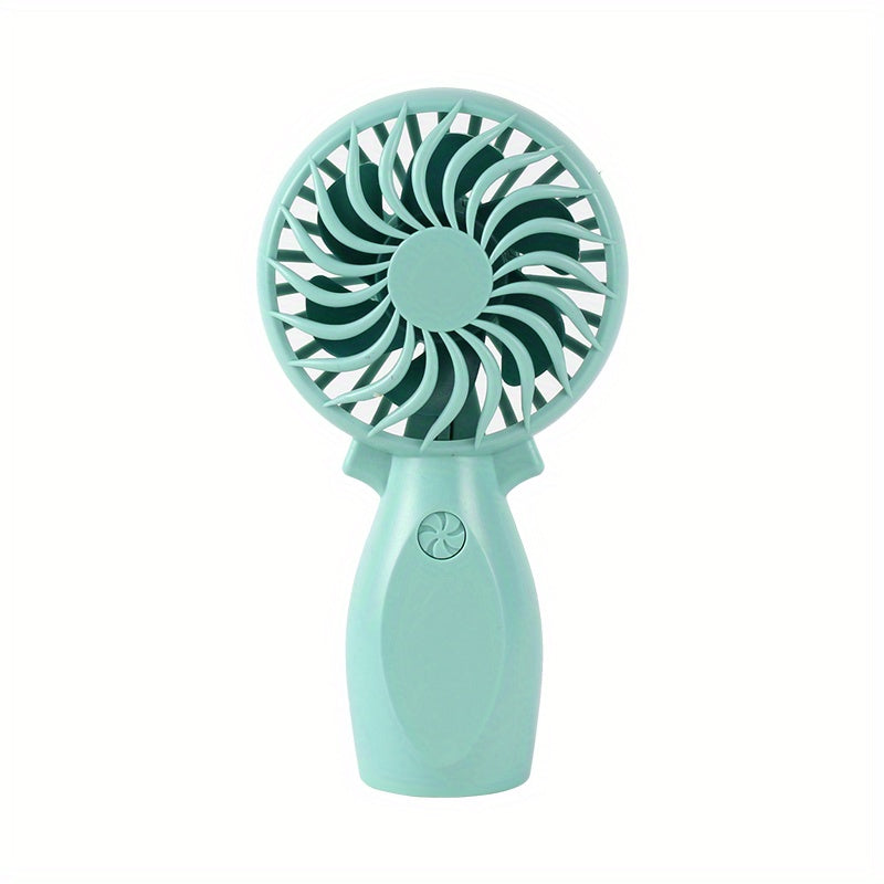 Stay Cool On The Go: Handheld Mini Fan with USB Charging, Compact Design & Powerful Wind