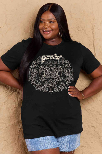 Simply Love GÉMEAUX pleine taille T-shirt graphique